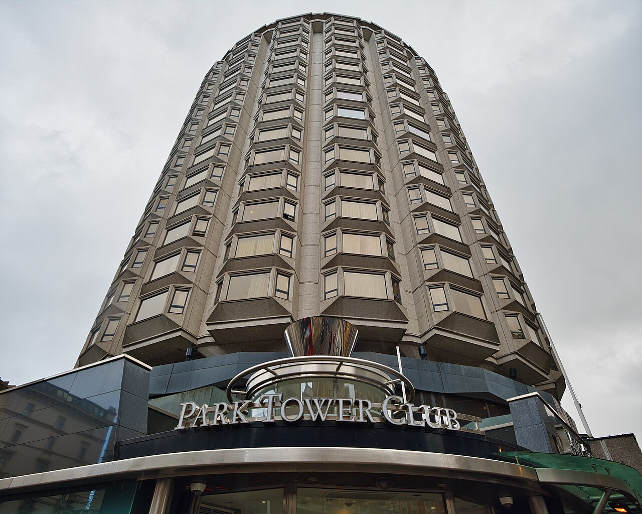 Park Tower exterior context.