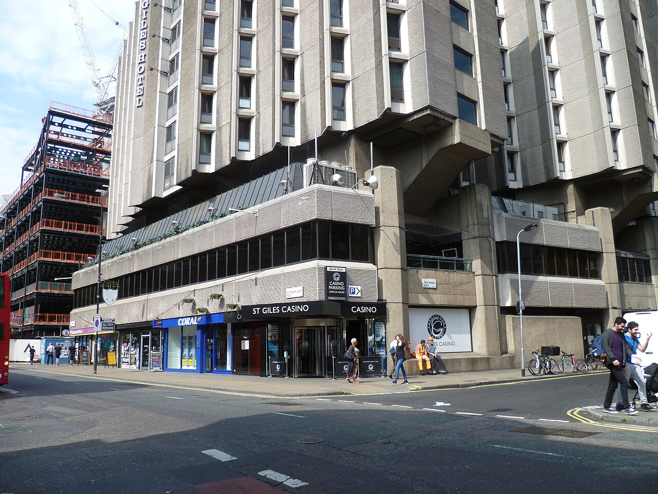 Casino entrance at Tottenham Court Road.